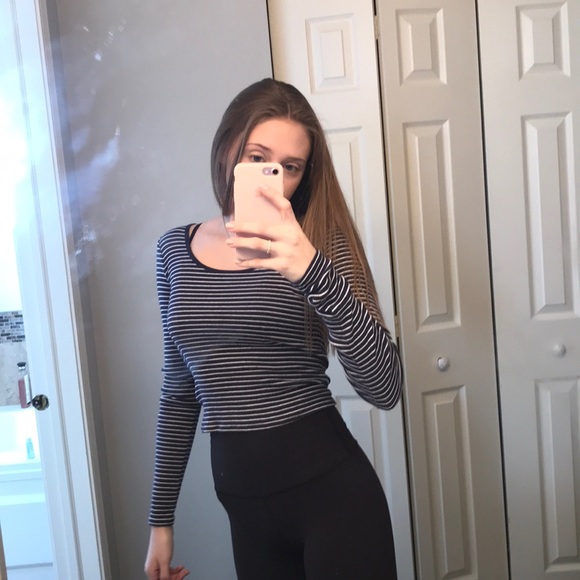 Navy and white striped shirt - Picture 2 of 5